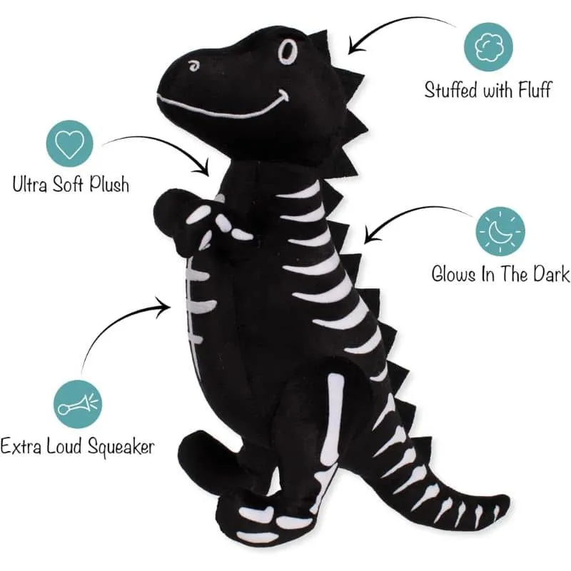 PELUCHE HALLOWEEN POUR CHIEN - DINOSAURE SQUELETTE 👻
