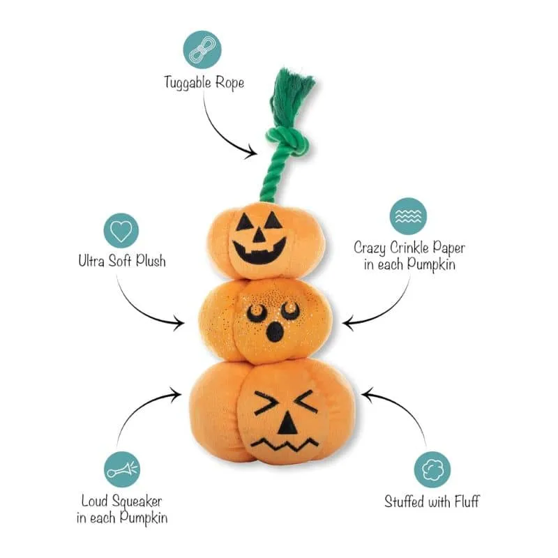 PELUCHE HALLOWEEN AVEC CORDE POUR CHIEN - CITROUILLES 🎃