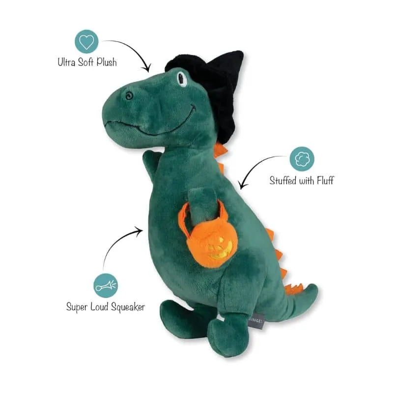 PELUCHE HALLOWEEN POUR CHIEN - DINOSAURE SORCIÈRE 🎃
