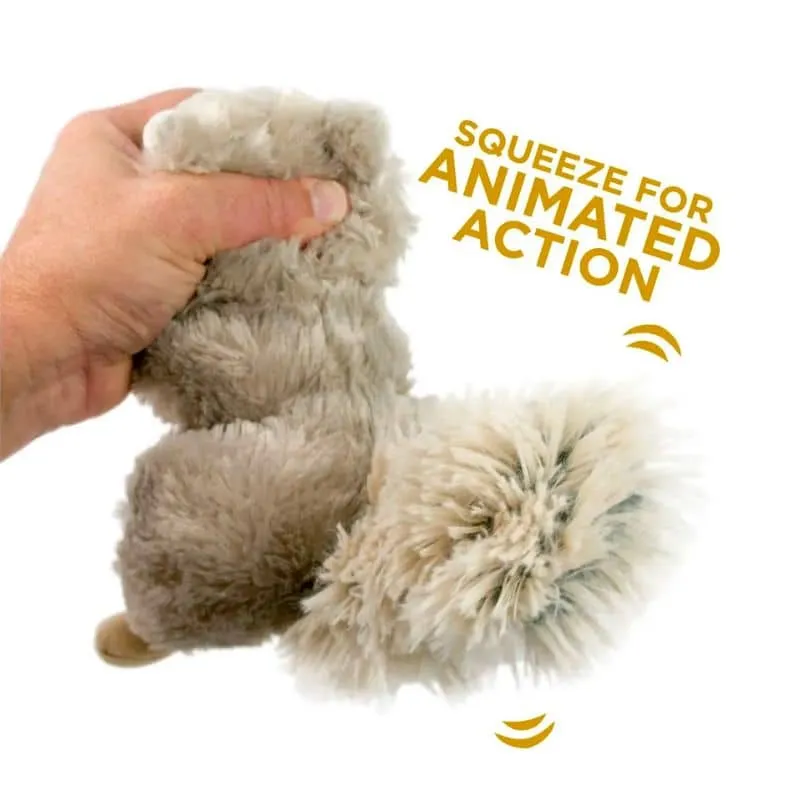 PELUCHE QUI BOUGE POUR CHIEN - ÉCUREUIL 🐿️