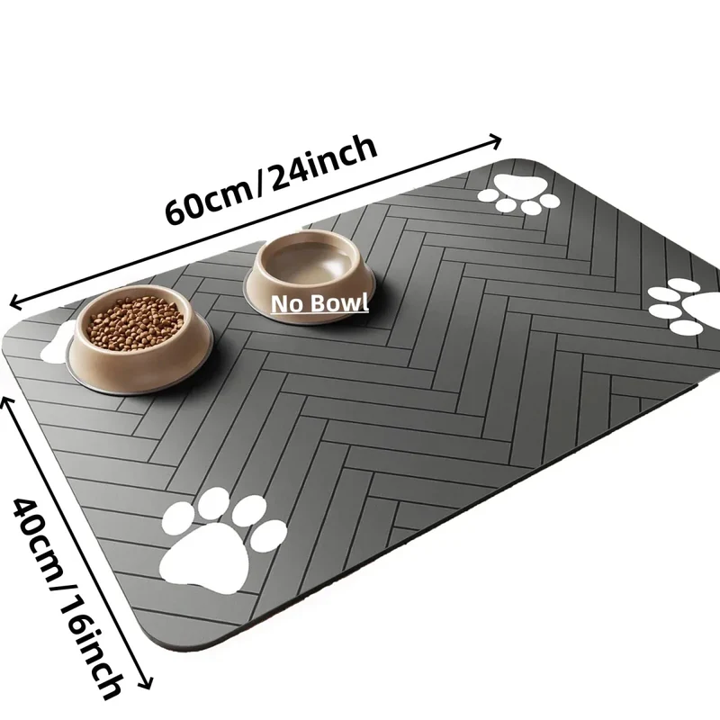 Tapis Gamelle Antidérapant Grand Modèle Chien