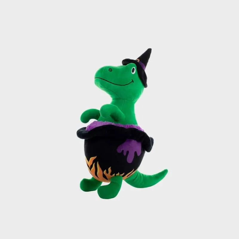 PELUCHE HALLOWEEN POUR CHIEN - DINOSAURE CHAUDRON MAGIQUE 🧙‍♀️