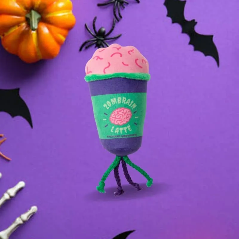 JOUET POUR CHAT À L’HERBE À CHAT - ZOMBRAIN LATTE 🧟🧠