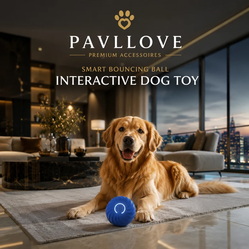 Balle Interactive pour Chien Rechargeable USB-C – Jouet Automatique Intelligent Pavllove®