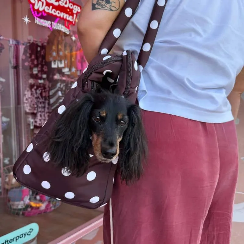 SAC DE TRANSPORT POUR CHIEN (< 7KG) - POLKA DOTS