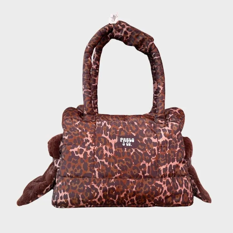 SAC DE TRANSPORT POUR CHIEN (< 7KG) - LEOPARD