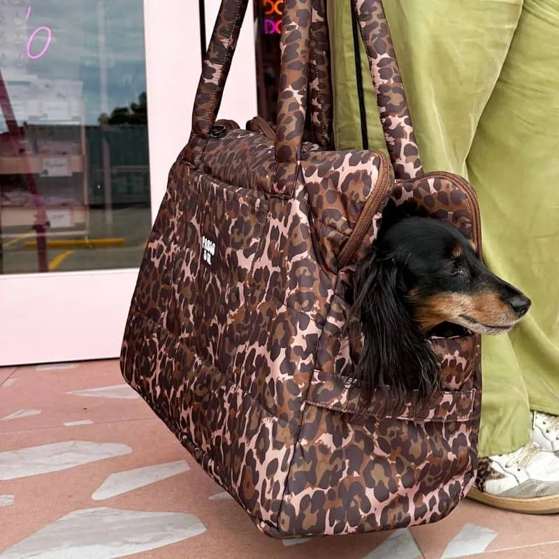 SAC DE TRANSPORT POUR CHIEN (< 7KG) - LEOPARD
