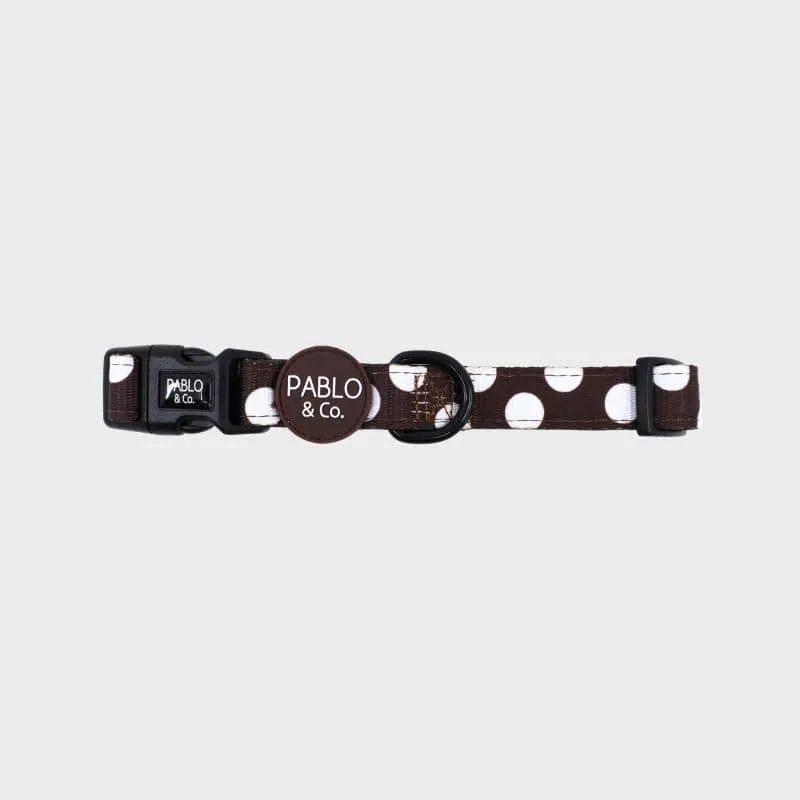COLLIER POUR CHIEN TISSU - POLKA DOTS