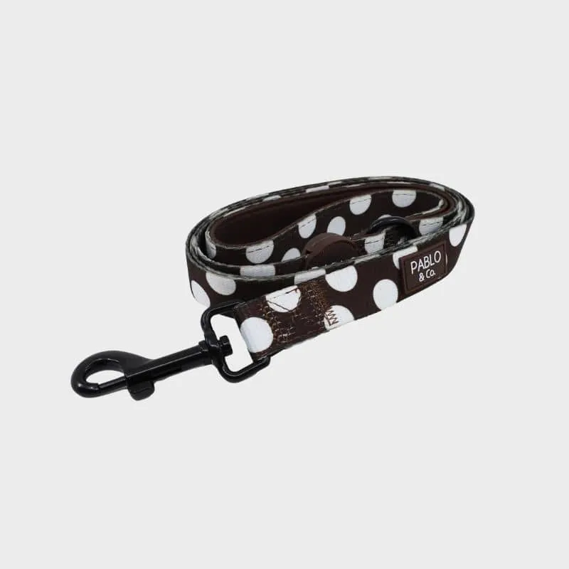 LAISSE POUR CHIEN TISSU - POLKA DOTS