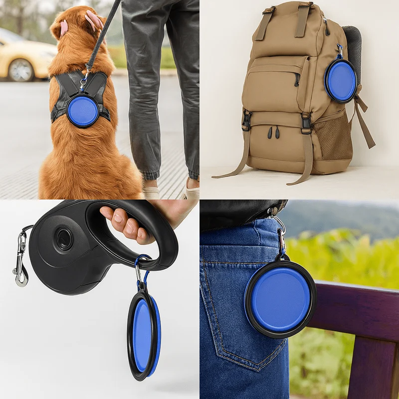 Gamelle Pliante Silicone Voyage Gros Chien