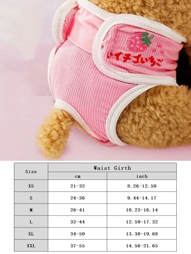 Culotte Hygiénique Lavable Chien Chaleurs