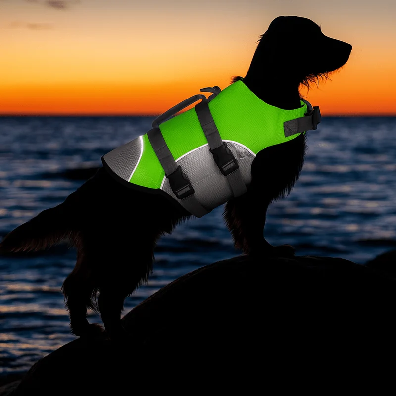 Gilet Sauvetage Réfléchissant Gros Chien