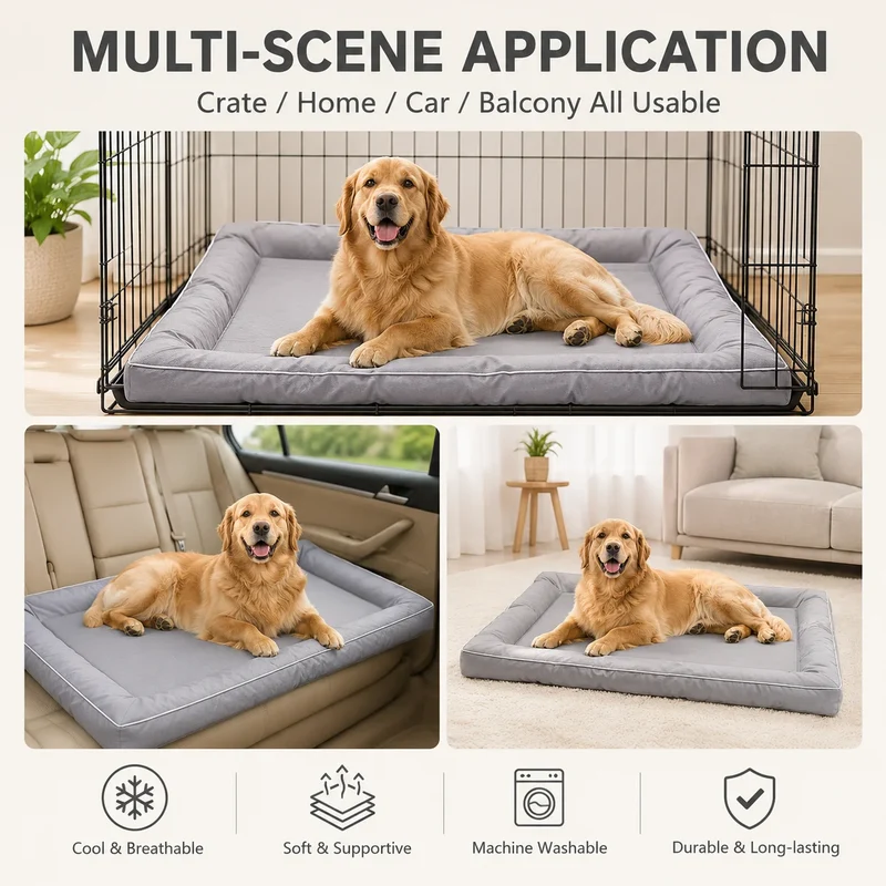 Matelas Étanche Résistant aux Morsures pour Grand Chien