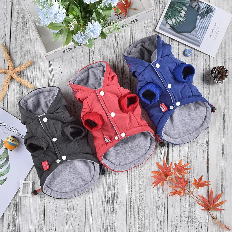 Manteau Coupe-Vent à Capuche pour Chien Petit à Grand