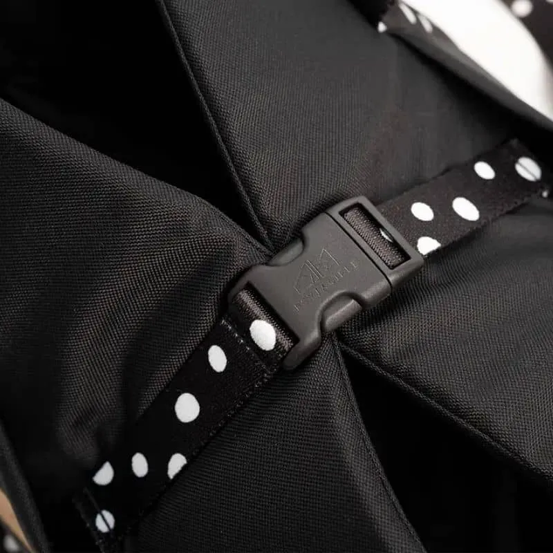 SAC DE TRANSPORT CONVERTIBLE 3-EN-1 - NOIR PETIT POIS