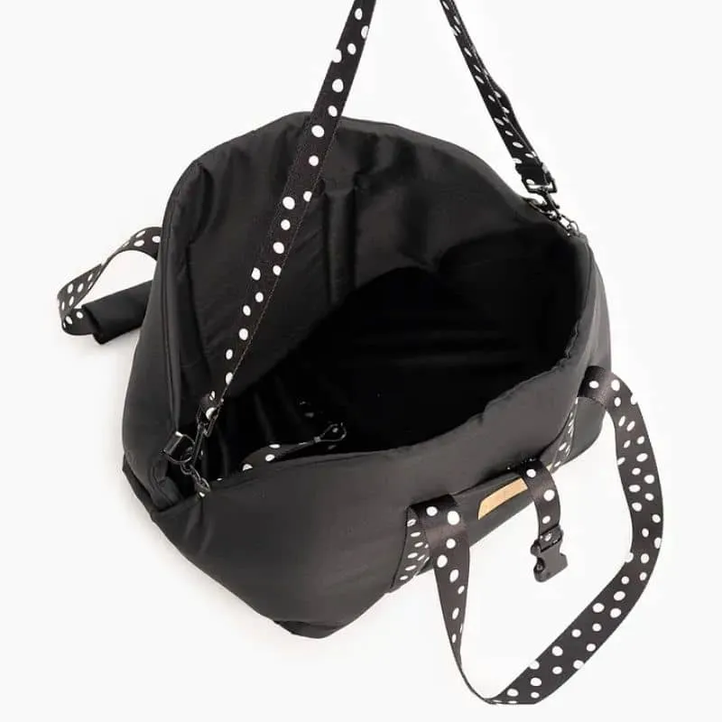 SAC DE TRANSPORT CONVERTIBLE 3-EN-1 - NOIR PETIT POIS