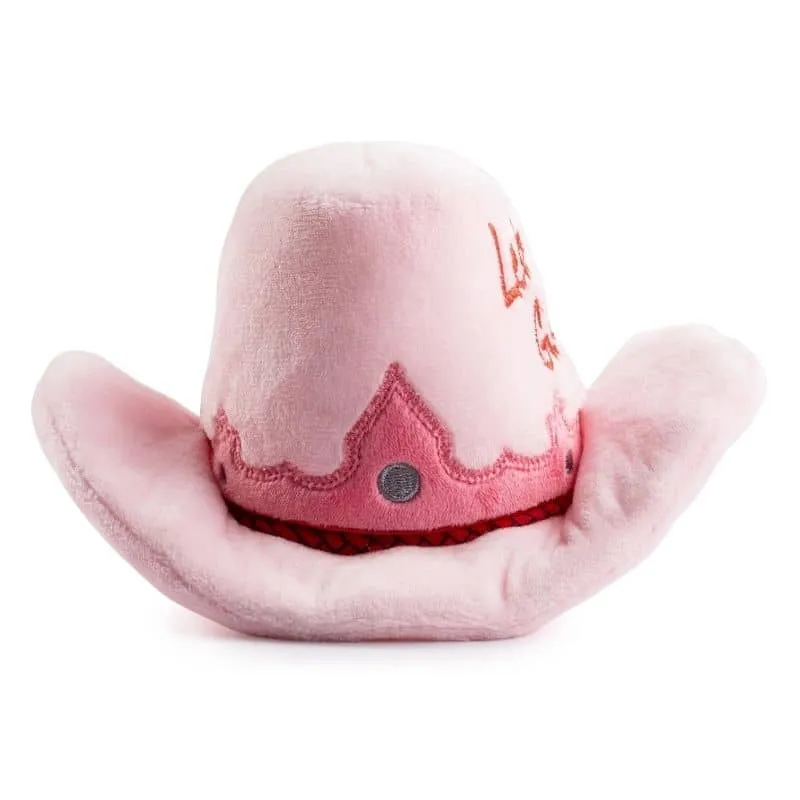 PELUCHE POUR CHIEN - CHAPEAU DE COWBOY ROSE