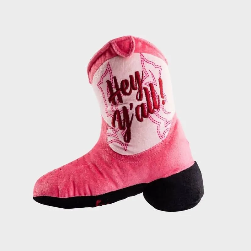 PELUCHE POUR CHIEN - BOTTE DE COWBOY ROSE
