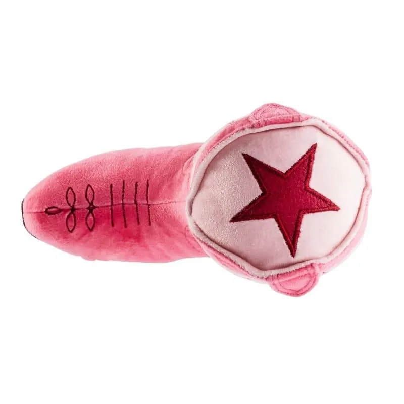 PELUCHE POUR CHIEN - BOTTE DE COWBOY ROSE