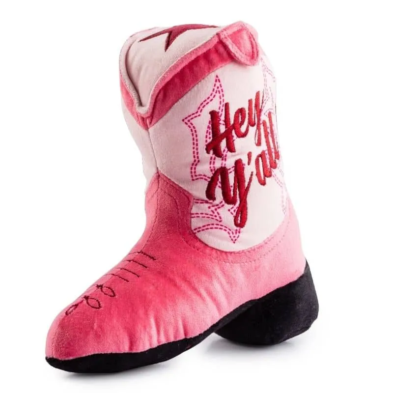 PELUCHE POUR CHIEN - BOTTE DE COWBOY ROSE