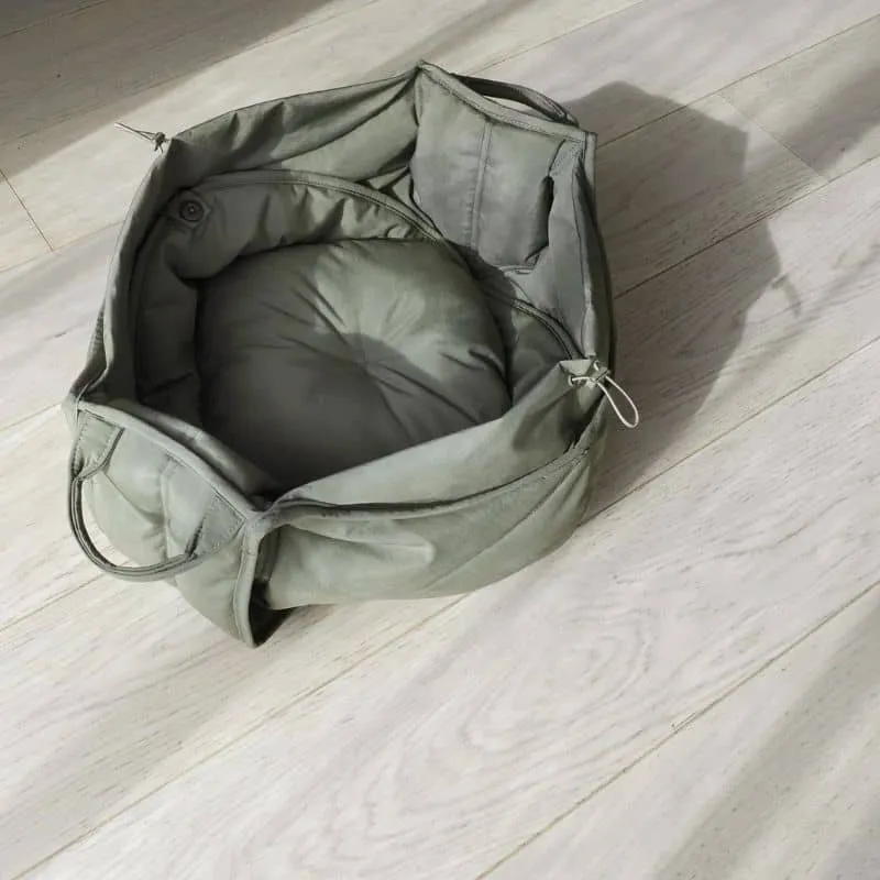 SAC DE TRANSPORT BANDOULIÈRE POUR PETIT CHIEN (<5KG) - GRIS, BEIGE OU KAKI