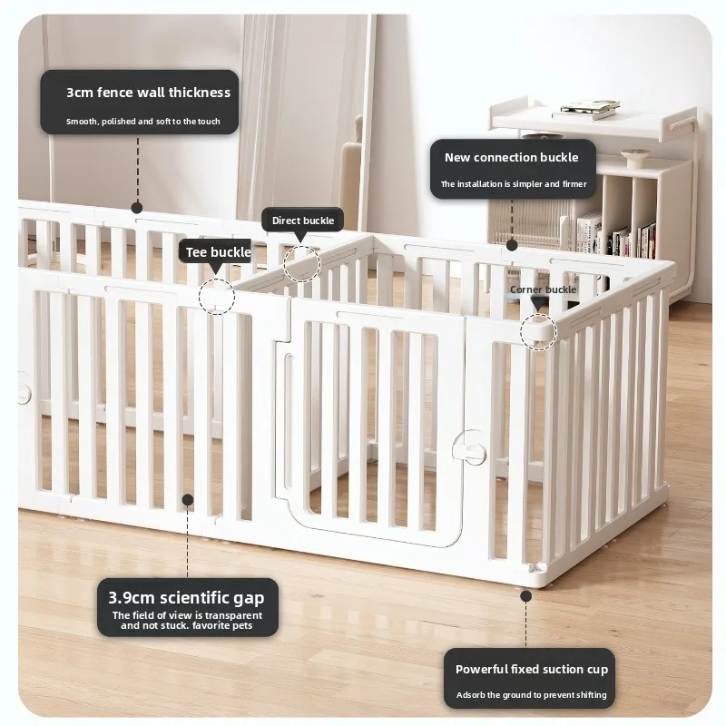 Parc pour Chien en Plastique Modulable 60 cm Intérieur Extérieur