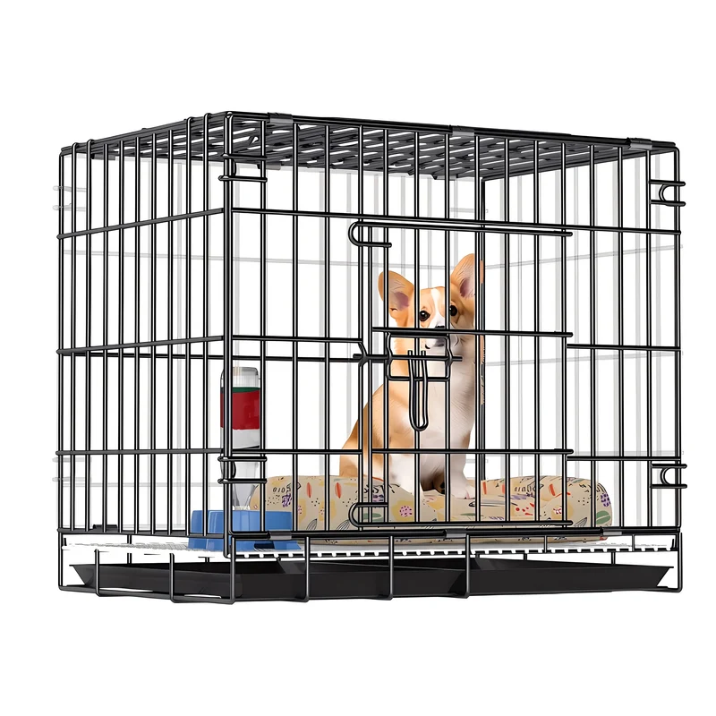 Cage pour Chien Métal Pliable Renforcée avec Plateau