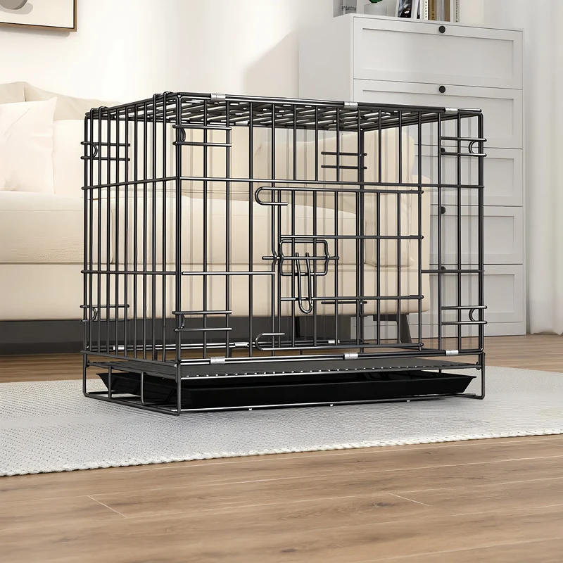 Cage pour Chien Métal Pliable Renforcée avec Plateau