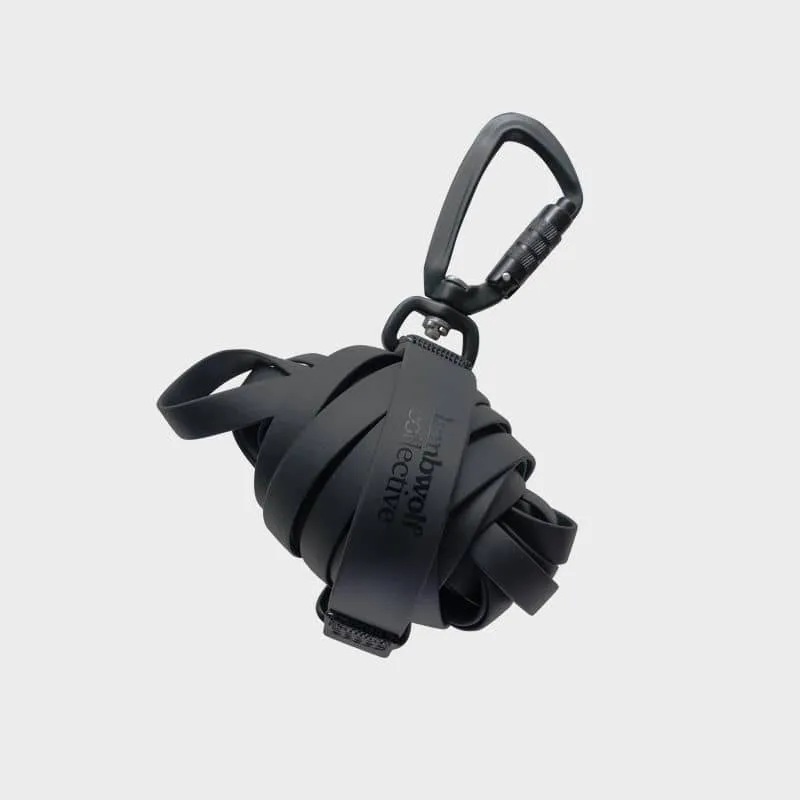 LONGE POUR CHIEN WATERPROOF - NOIR (6 MÈTRES)
