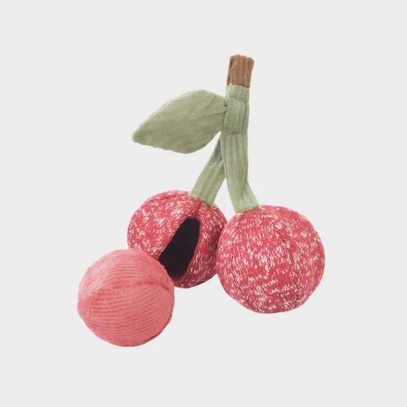 JEU D’OCCUPATION ET DE FOUILLE POUR CHIEN - BALLE CERISE "CHERRY POP" 🍒