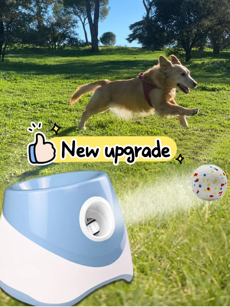 Lanceur de Balle Automatique Chien Version Améliorée Balles 58 mm