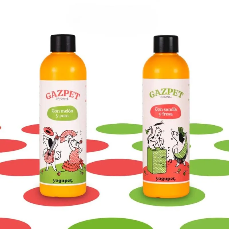 GASPACHO POUR CHIEN OU CHAT - GAZPET PASTÈQUE ET FRAISE 🍉🍓