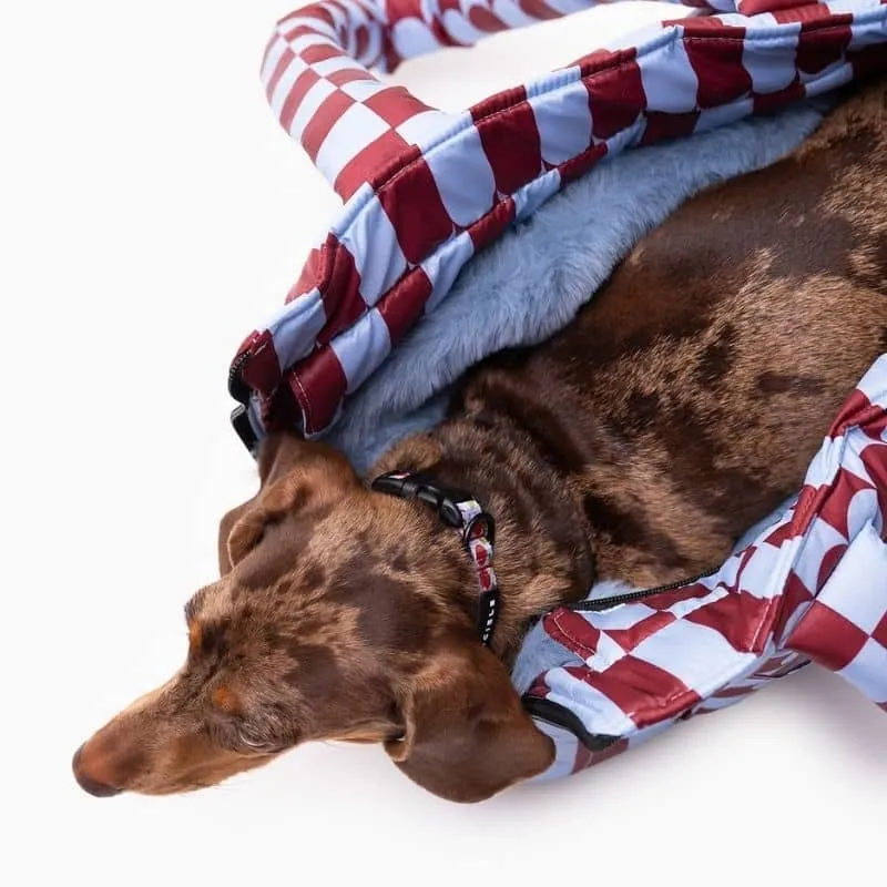 SAC DE TRANSPORT POUR CHIEN AVEC FOURRURE AMOVIBLE (< 6KG) - CHERRY LADY 🍒