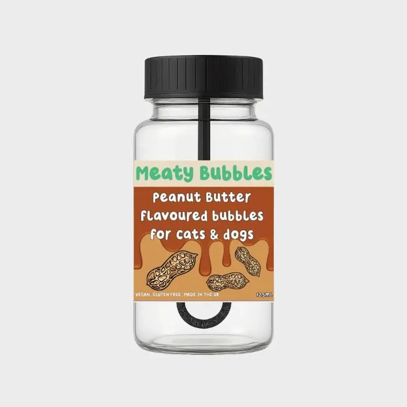 BULLES AROMATISÉES POUR CHIEN ET CHAT - MEATY BUBBLES PEANUT BUTTER 🥜🫧