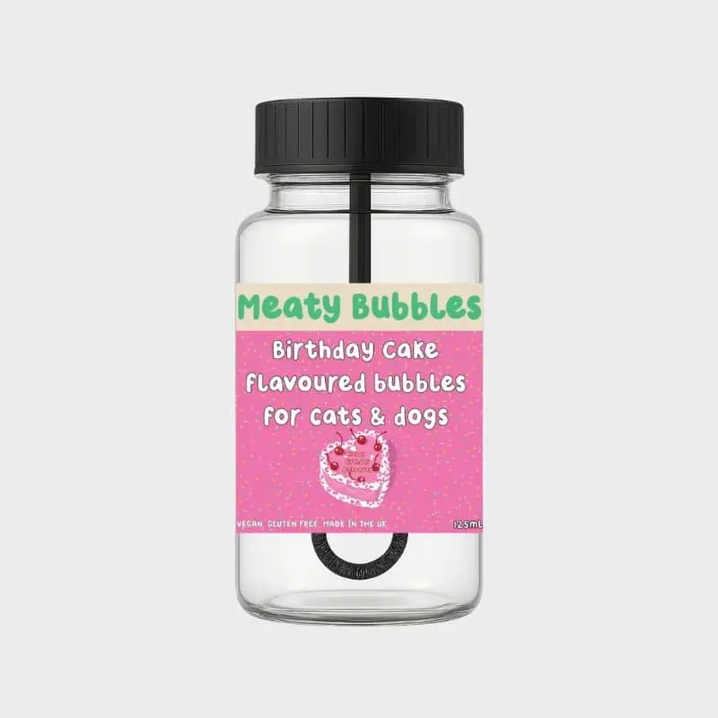 BULLES AROMATISÉES ANNIVERSAIRE POUR CHIEN ET CHAT - MEATY BUBBLES BIRTHDAY CAKE 🎂🫧