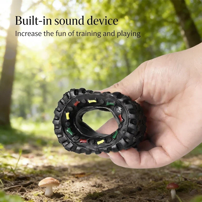 Jouet Indestructible Pneu Sonore à Mâcher Gros Chien