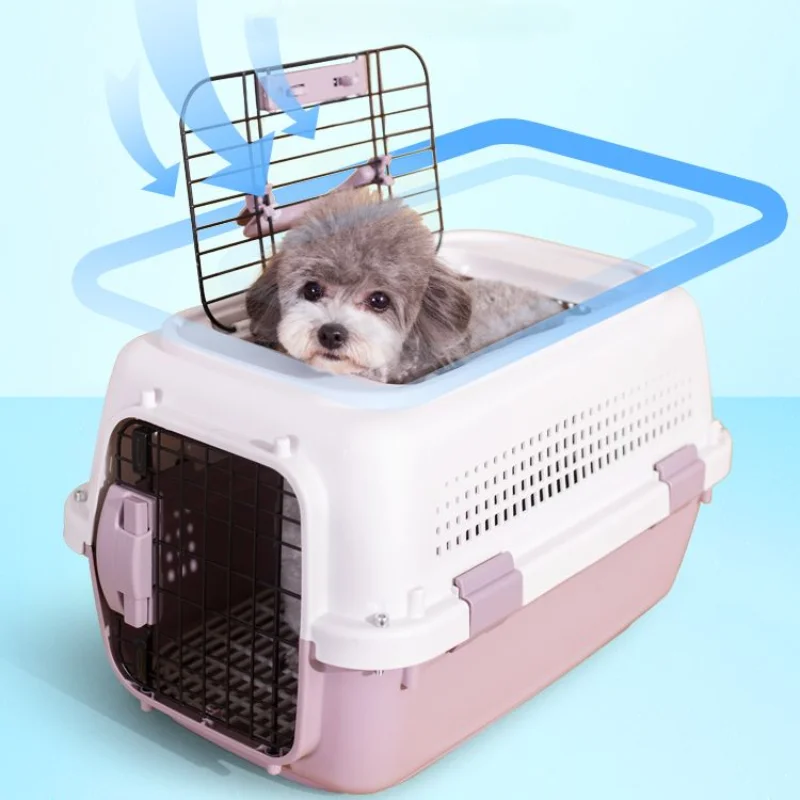 Cage de Transport Petit Chien et Chat Portable Ventilée