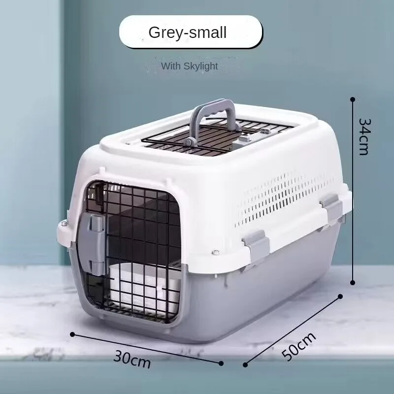 Cage de Transport Petit Chien et Chat Portable Ventilée