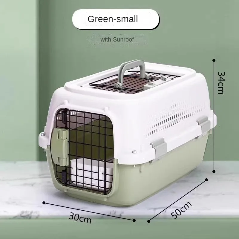 Cage de Transport Petit Chien et Chat Portable Ventilée