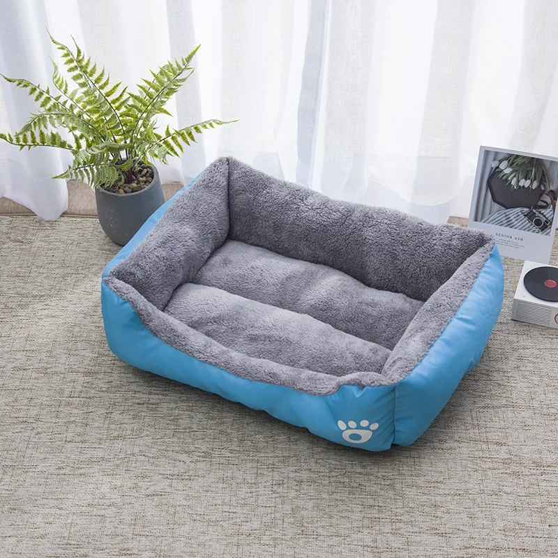 Lit Carré pour Grand Chien Doux et Chaud d'Hiver