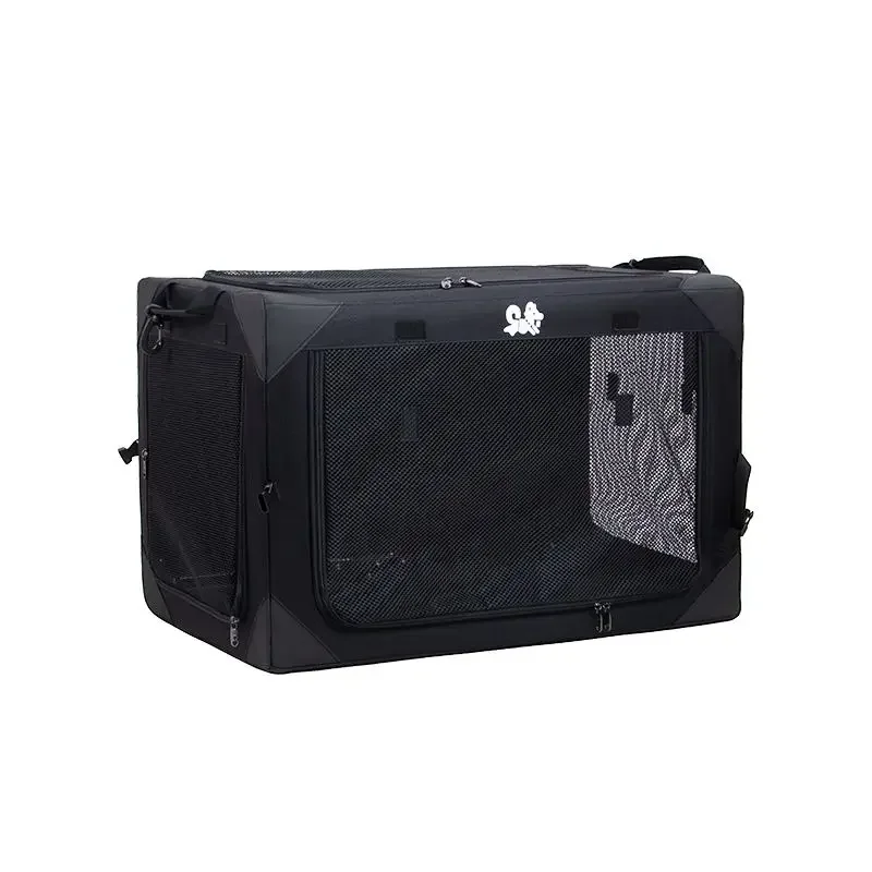 Caisse de Coffre Voiture pour Chien Cadre Acier Pliable