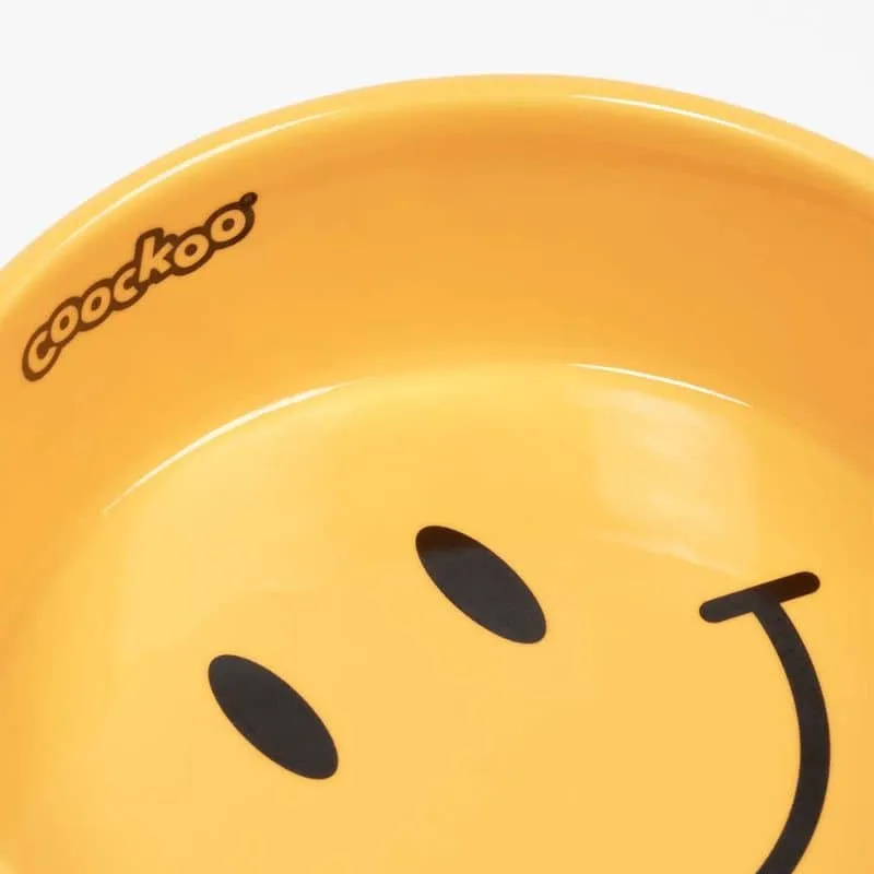 GAMELLE EN CÉRAMIQUE POUR CHIEN - SMILEY JAUNE 🙂
