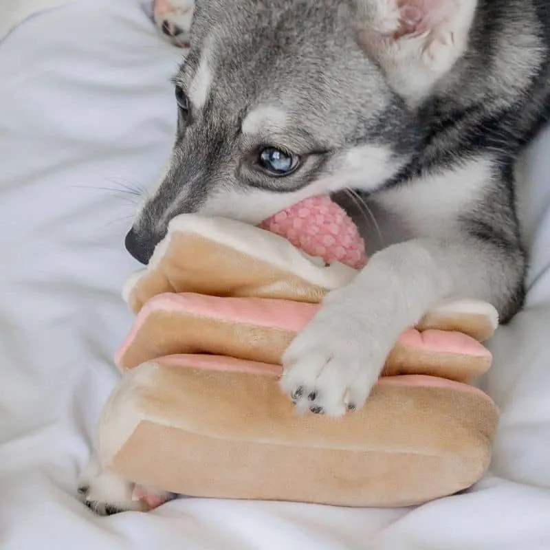 JOUET D’OCCUPATION ET DE FOUILLE POUR CHIEN - MILLE-FEUILLES FRAISE 🍰