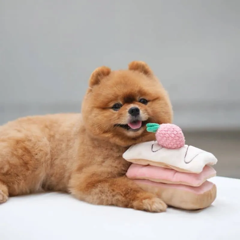 JOUET D’OCCUPATION ET DE FOUILLE POUR CHIEN - MILLE-FEUILLES FRAISE 🍰