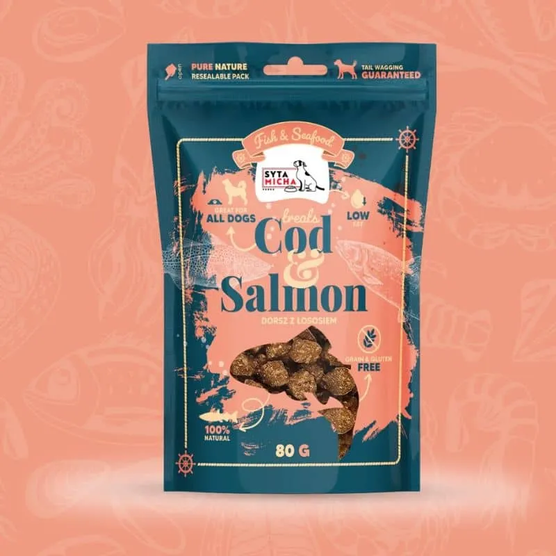 FRIANDISES D’ÉDUCATION POUR CHIEN - SAUMON & MORUE