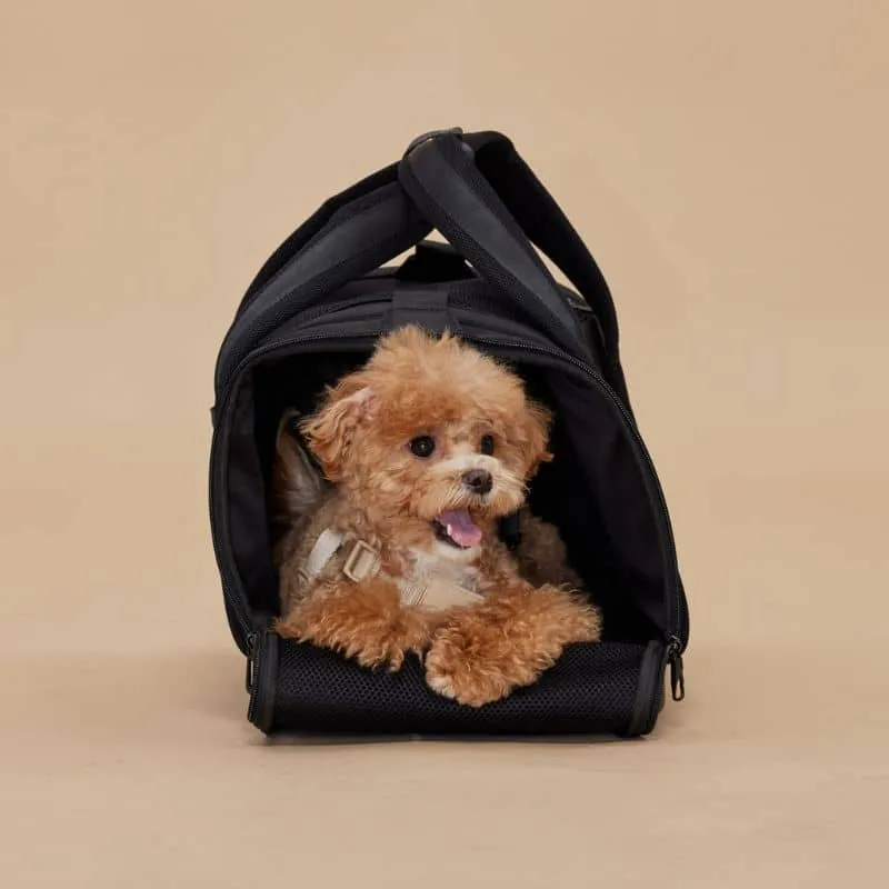 SAC DE TRANSPORT POUR CHIEN ET CHAT HOMOLOGUÉ AVION - "ONBOARD TRAVEL PET CARRIER" NOIR ✈️