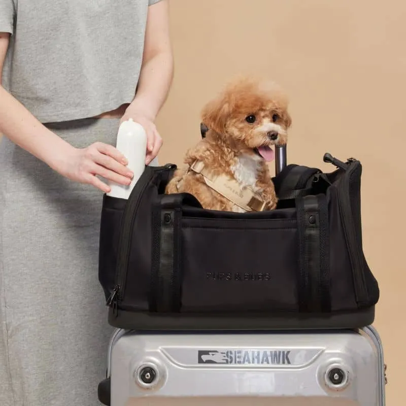SAC DE TRANSPORT POUR CHIEN ET CHAT HOMOLOGUÉ AVION - "ONBOARD TRAVEL PET CARRIER" NOIR ✈️