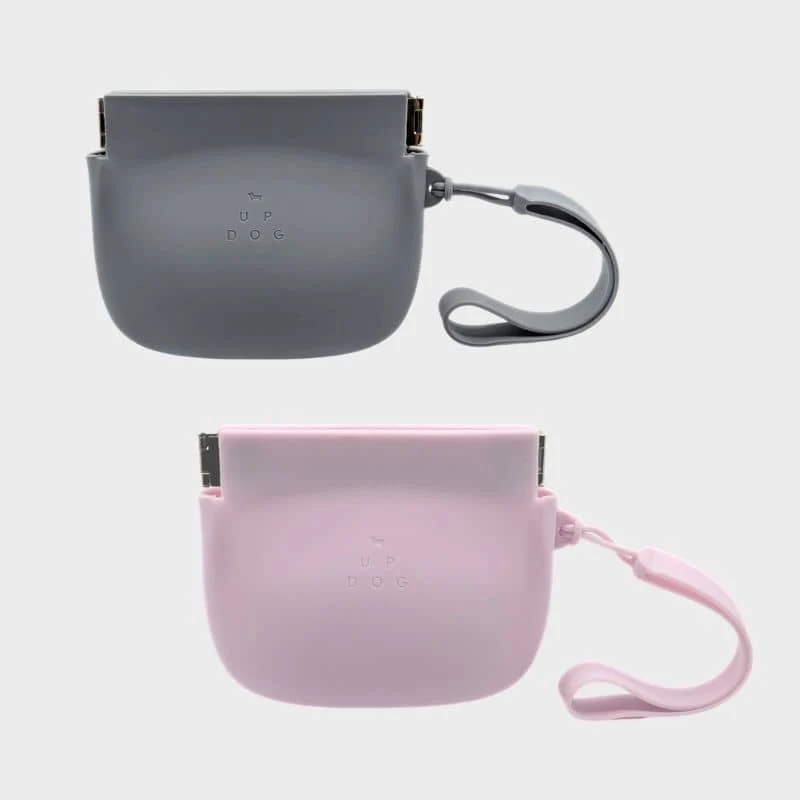 POCHETTE À FRIANDISES SILICONE (OUVERTURE À UNE MAIN) - LILAS OU GRIS