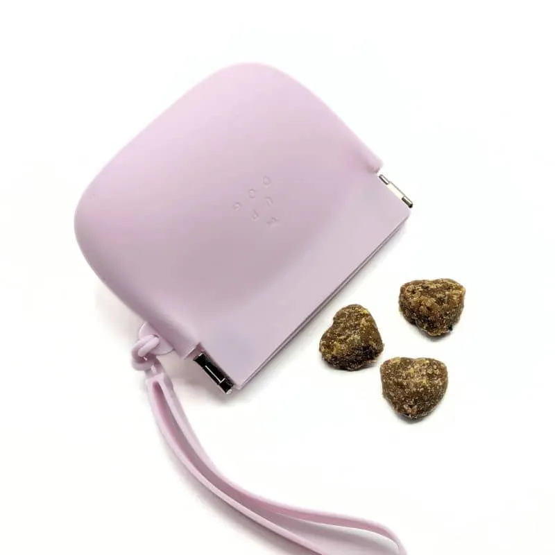 POCHETTE À FRIANDISES SILICONE (OUVERTURE À UNE MAIN) - LILAS OU GRIS