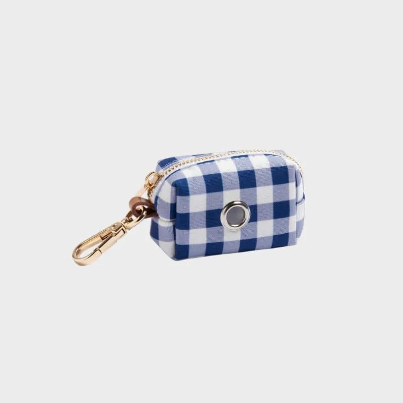 DISTRIBUTEUR DE SACS À DÉJECTION - VICHY BLEU MARINE "NAVY"